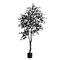 6ft. Artificial Halloween Black Maple Tree